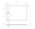 Акриловый поддон BelBagno TRAY-BB-DUE-AH-120/90-4-W0
