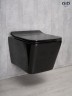 Унитаз подвесной Gid Tr2144BL 62224Y черная глянцевая 52x36x33.5