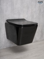 Унитаз подвесной Gid Tr2144BL 62224Y черная глянцевая 52x36x33.5