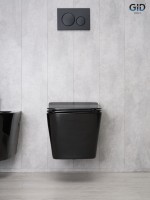 Унитаз подвесной Gid Tr2144BL 62224Y черная глянцевая 52x36x33.5