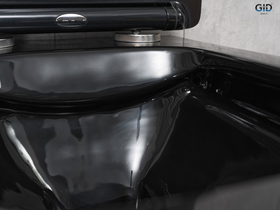 Унитаз подвесной Gid Tr2144BL 62224Y черная глянцевая 52x36x33.5