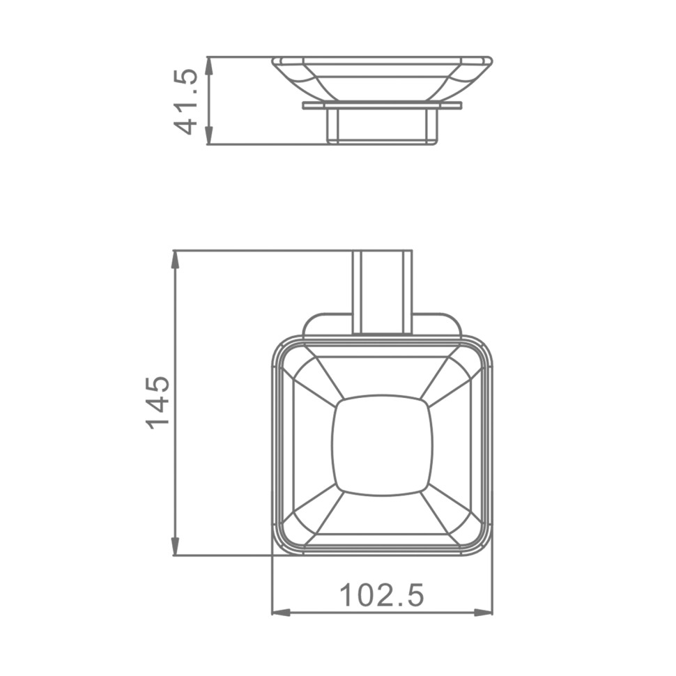 Держатель + Мыльница Raglo хром