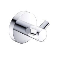 AQM7202CR Trento Крючок двойной латунный, хром