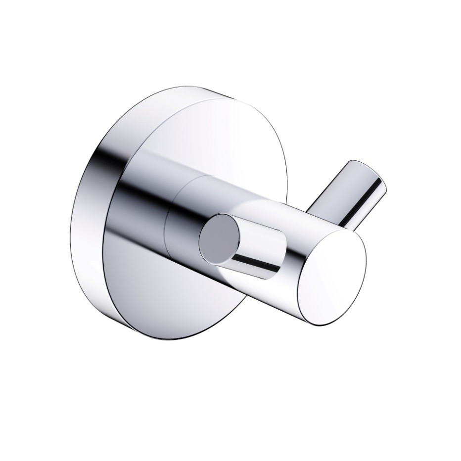 AQM7202CR Trento Крючок двойной латунный, хром