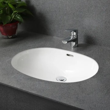 Раковина Gid Yj8004 71163 встаиваемая снизу белая 55x39.5x19