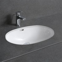 Раковина Gid Yj8004 71163 встаиваемая снизу белая 55x39.5x19