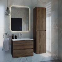 База под раковину Vincea  Luka 600 подвесная, 2 выкатных ящика soft-close, С.Oak