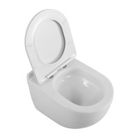 Унитаз подвесной безободковый с сиденьем и смывом TORNADO BelBagno SENSO-TOR BB017CH-TOR/SC