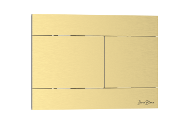 Кнопка смыва IBERICA BLANCA INOX-R нержавеющая сталь, золото матовое (IB.B015.03)