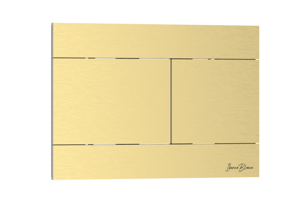 Кнопка смыва IBERICA BLANCA INOX-R нержавеющая сталь, золото матовое (IB.B015.03)