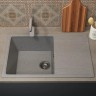Смеситель для кухни высокий Uperwood ECON UPD-002-03, серыйатовый