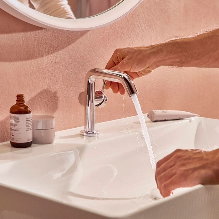 Смеситель Hansgrohe Tecturis S для раковины, 1 отверстие, с донным клапаном, цвет: хром 73320000