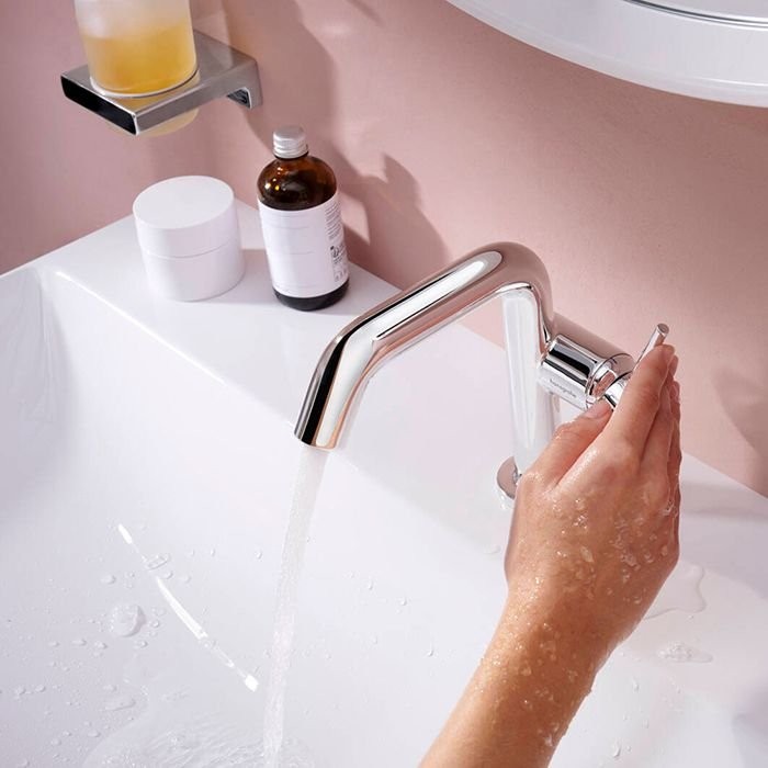Смеситель Hansgrohe Tecturis S для раковины, 1 отверстие, с донным клапаном, цвет: хром 73320000