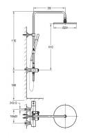 Душевая стойка CEZARES ECO-CD-T-NOP