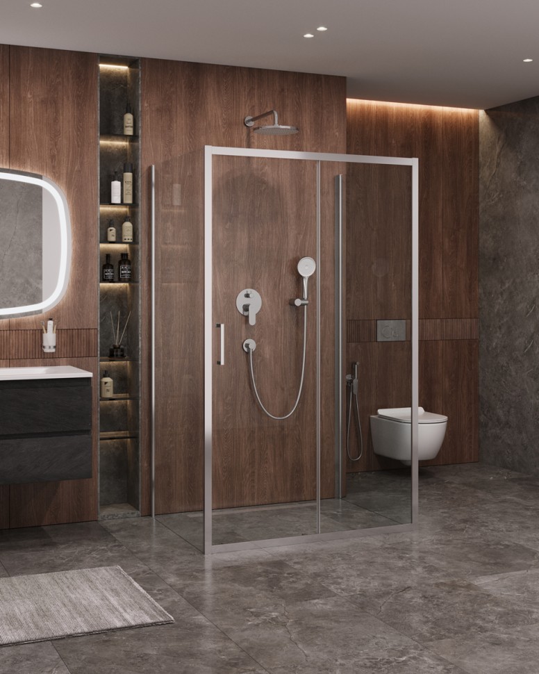 Душевой уголок CEZARES MOLVENO-AH-12-140/90-C-Cr-IV