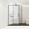 Душевой уголок Слим Софт (Слим Софт (Slim Soft)) VSR-1SS1010CLGM, 1000*1000, вороненая сталь, стекло прозрачное
