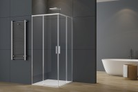 Душевой уголок Soft 2 VSS-3SO2800CL, 800*800, хром, стекло прозрачное