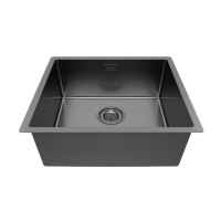 Мойка LASSAN 49 UNI, нерж. сталь, LA49-GM, вороненая сталь, 490х440мм, Paulmark