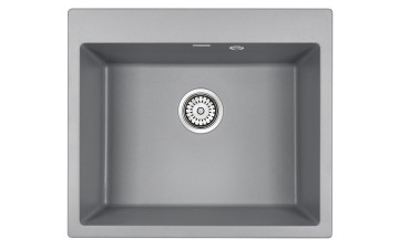 Мойка KANTE 60, IT-GRANIT, PM106052-GRM, серый металлик, 600х520 мм, Paulmark