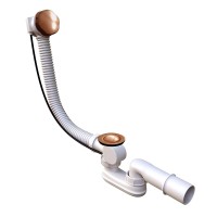 Слив-перелив, полуавтомат OTTIMO 60 см, Золото розовое