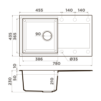 Кухонная мойка Omoikiri Sakaime 78-GR Tetogranit/leningrad grey