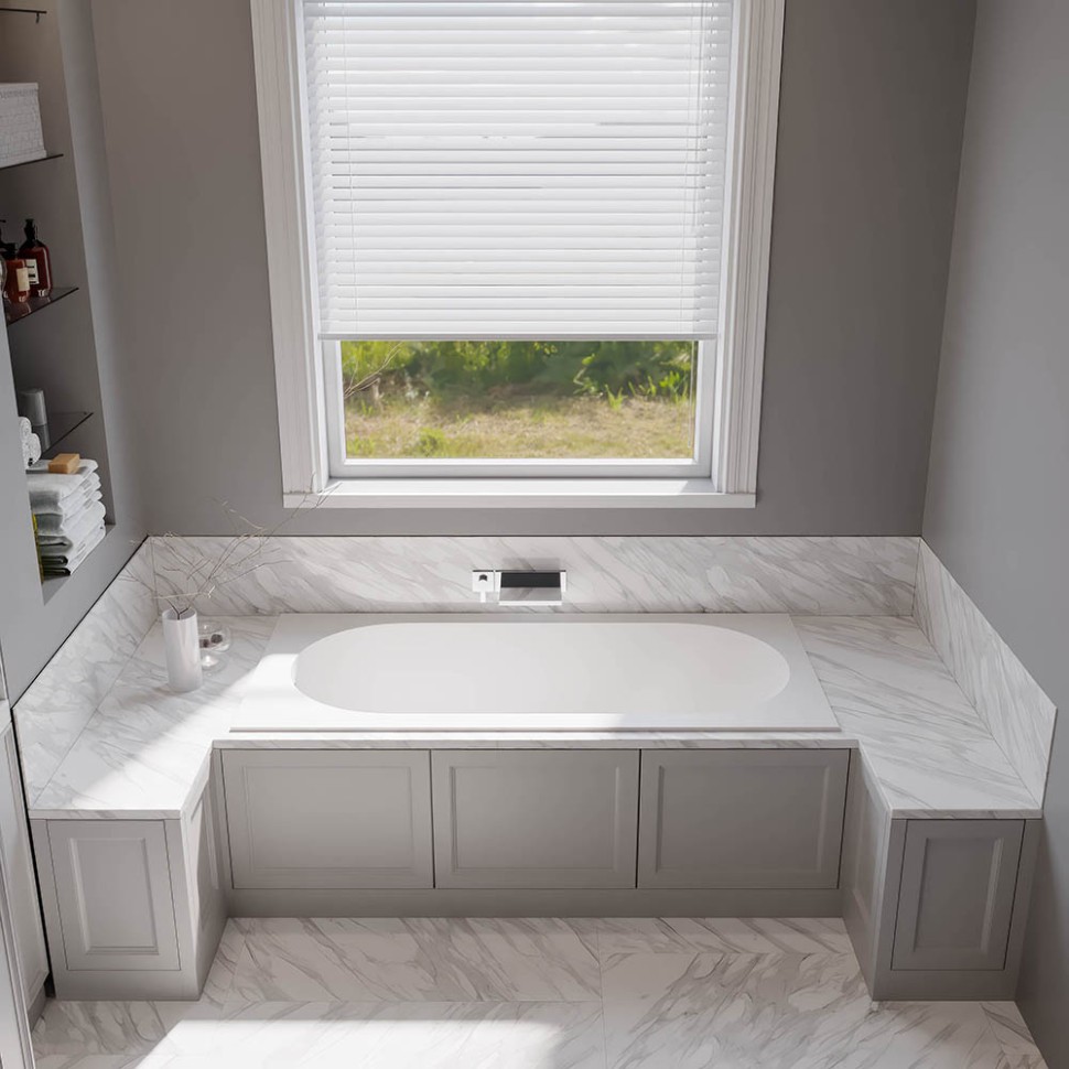 Ванна из искусственного камня STAMPO slim, 1700х700, белый, глянцевый