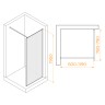 Душевая перегородка RGW WA-08Gb (800)