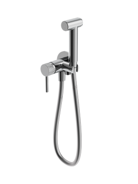 Смеситель с гигиеническим душем MILLEAU Tissage ML12056BK-CR с монтажным блоком (встройка), Хром