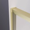 Душевой угол раздвижной Veconi Premium Ptato 300 SP G-L, 1400х900x2000, золото брашированный, стекло прозрачное