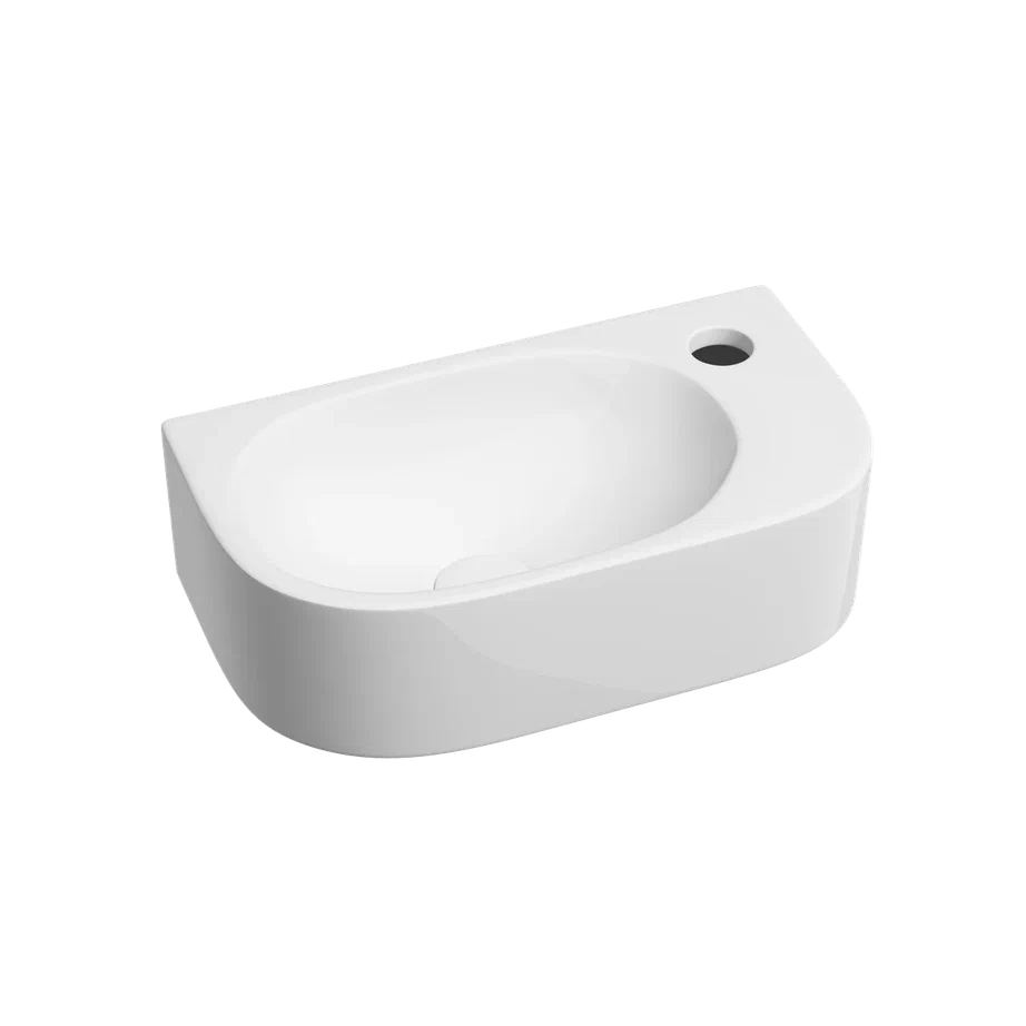 Умывальник подвесной прямоугольный (чаша слева, отверстие под смеситель справа) Element 409x224x110мм