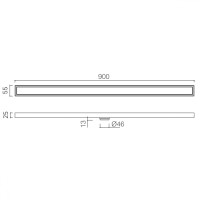 Душевой лоток ABBER AD796900NG никель