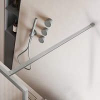 Душевая перегородка Волк-Ин (Walk-In) VSW-1HP110FLBN, 1100*2000, брашированный никель, стекло рифленое