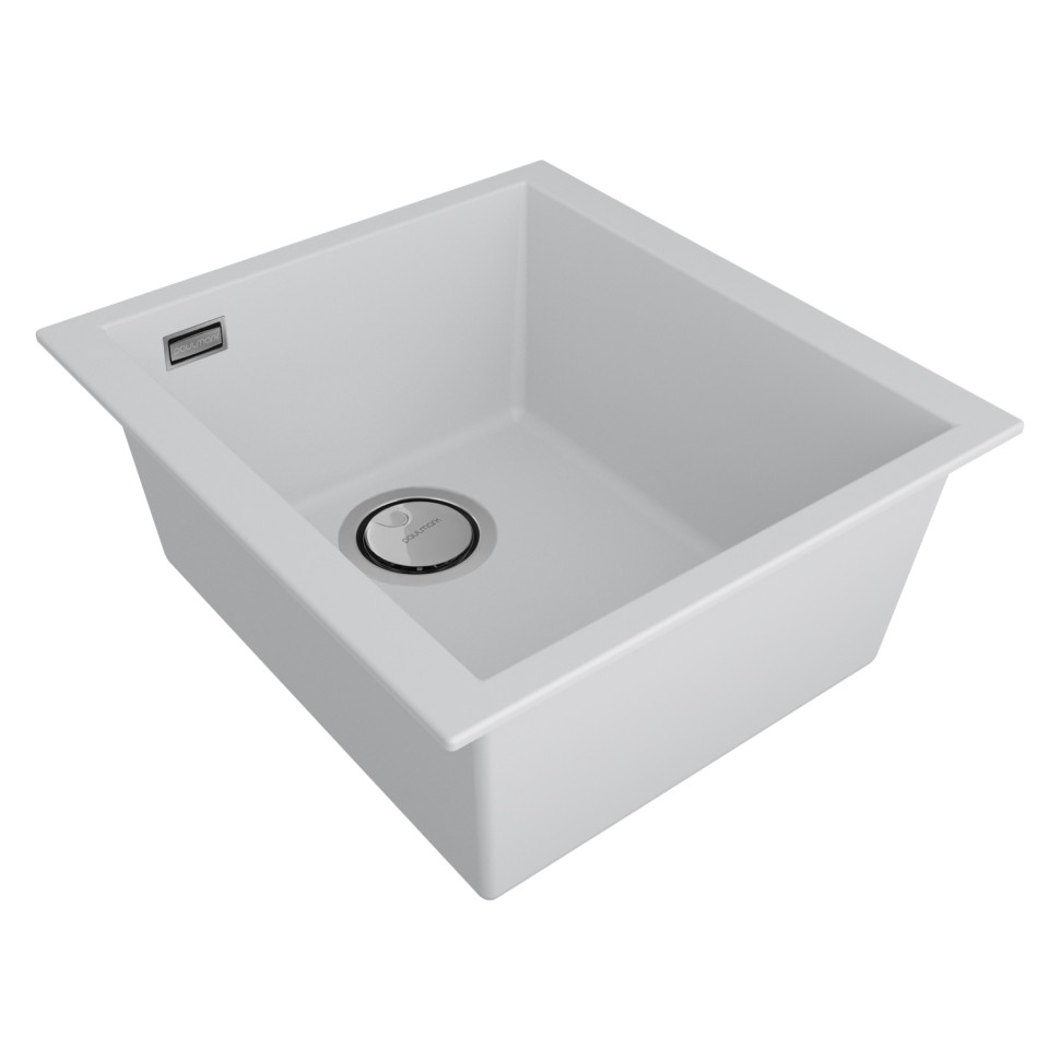 Мойка NEO CLASSIC 41, ACRYSTONE, PM964144-WH, WHITE, 410х435 мм, Paulmark