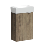 Тумба подвесная SANCOS Mini 355х205х500, с распашной дверцей, внутри 1 полка, дуб чарльстон , арт.MN35ECHL