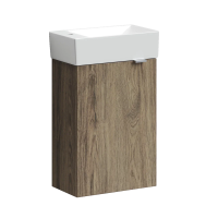 Тумба подвесная SANCOS Mini 355х205х500, с распашной дверцей, внутри 1 полка, дуб чарльстон , арт.MN35ECHL