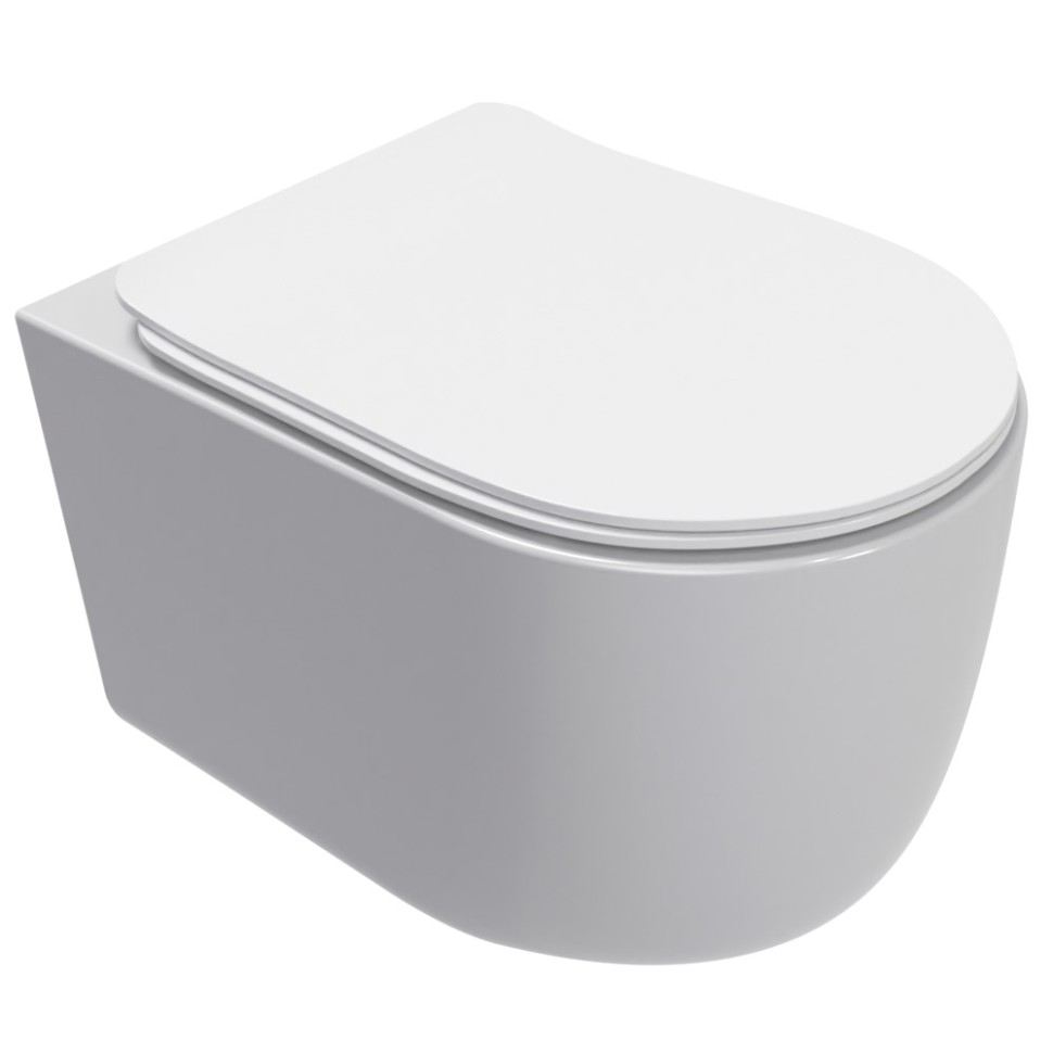 AQM2012 Унитаз подвесной сиденье SoftClose, технология смыва QUIET, скрыт крепеж. 495х360х370