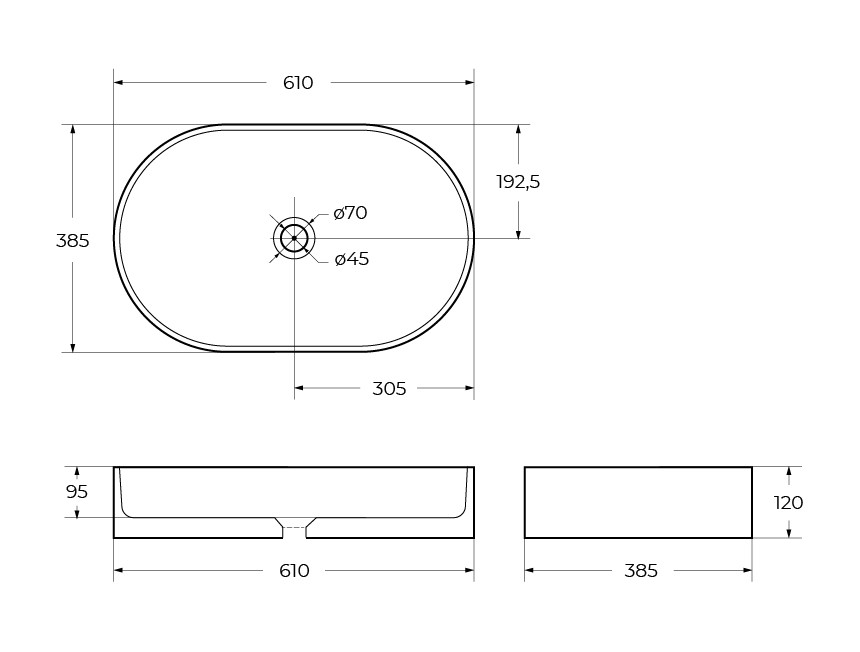 Накладная раковина BelBagno BB1479