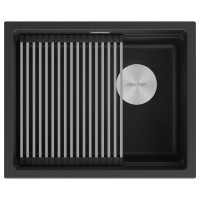 Мойка LUMI-PRO 55 UNI, IT-GRANIT, LU-PRO 55-AN, антрацит, 550х450, Paulmark