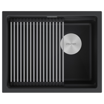 Мойка LUMI-PRO 55 UNI, IT-GRANIT, LU-PRO 55-AN, антрацит, 550х450, Paulmark