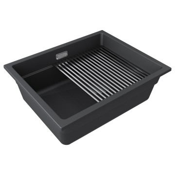 Мойка LUMI-PRO 55 UNI, IT-GRANIT, LU-PRO 55-AN, антрацит, 550х450, Paulmark