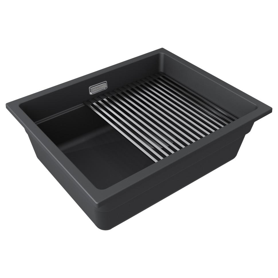 Мойка LUMI-PRO 55 UNI, IT-GRANIT, LU-PRO 55-AN, антрацит, 550х450, Paulmark
