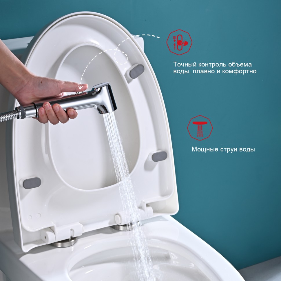 Смеситель Raglo с гигиеническим душем для умывальника R03.12