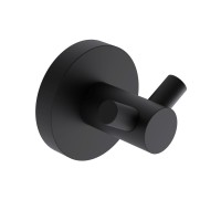 AQM7202MB Trento Крючок двойной латунный, черный матовый