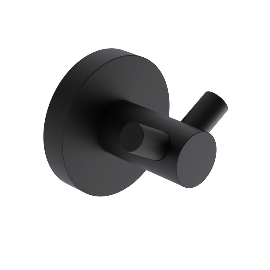 AQM7202MB Trento Крючок двойной латунный, черный матовый