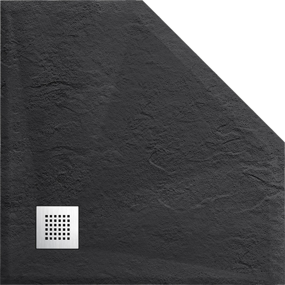 Поддон для душа из искусственного камня VST-4SP9090A, 900*900*25, антрацит