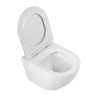 Унитаз подвесной безободковый с сиденьем BelBagno SFERA-R BB046CHR/SC