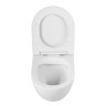 Унитаз подвесной безободковый с сиденьем BelBagno SFERA-R BB046CHR/SC