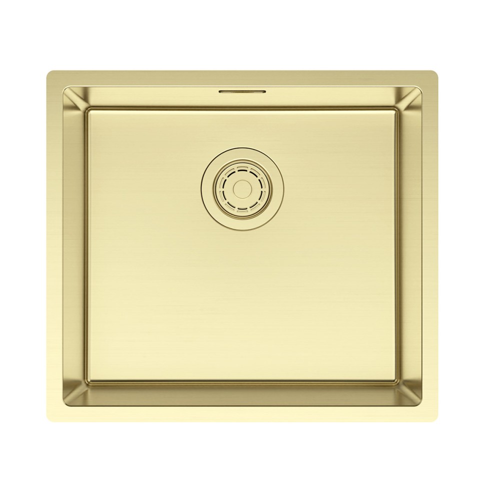 Мойка LASSAN 49 UNI, нерж. сталь, LA49-LG, светлое золото, 490х440мм, Paulmark