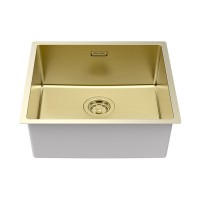 Мойка LASSAN 49 UNI, нерж. сталь, LA49-LG, светлое золото, 490х440мм, Paulmark