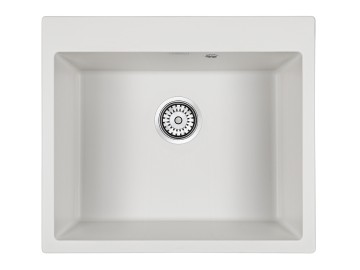 Мойка KANTE 60, IT-GRANIT, PM106052-WH, белый, 600х520 мм, Paulmark